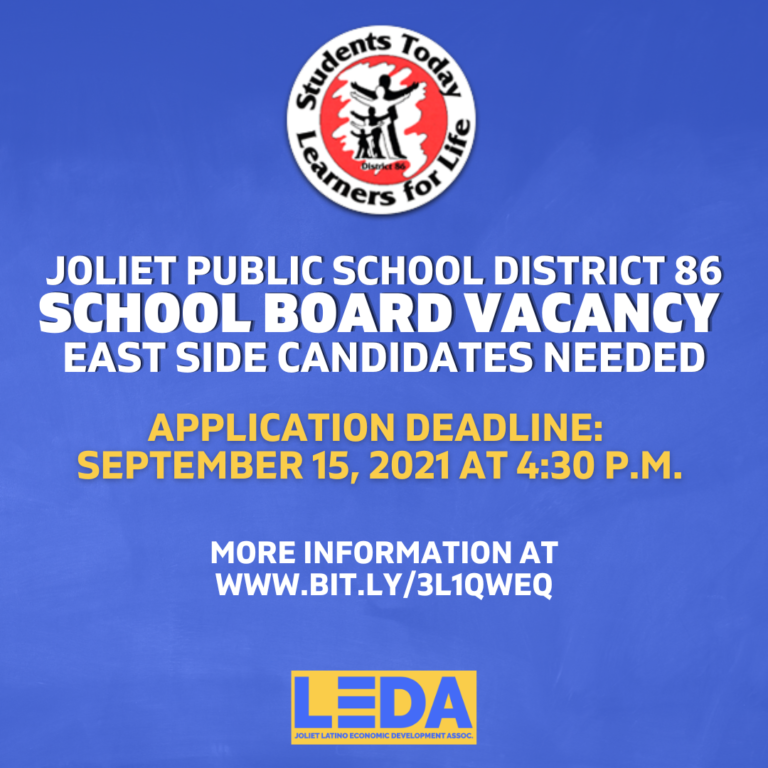 School board vacancy at Joliet 86